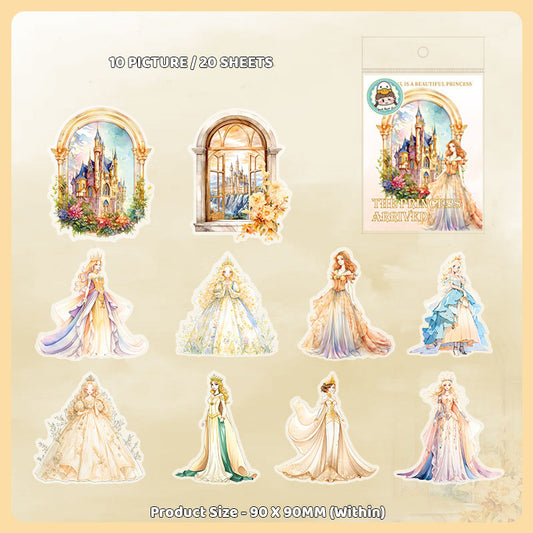 Gift To Love | Princess Arrival Deco Sticker | Pcs : 20 Pcs | Code : MHDGZJD002