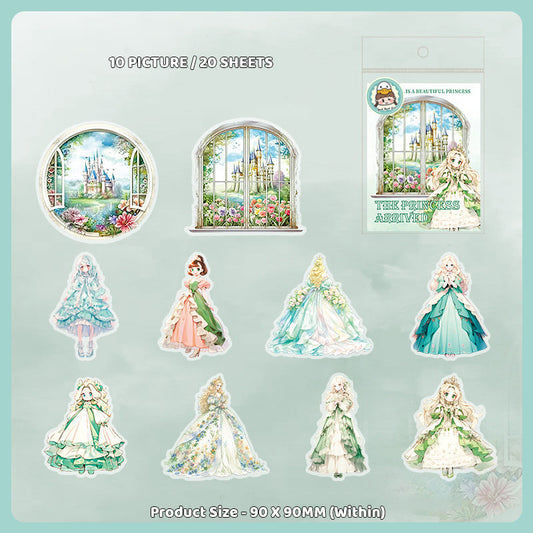 Gift To Love | Princess Arrival Deco Sticker | Pcs : 20 Pcs | Code : MHDGZJD005