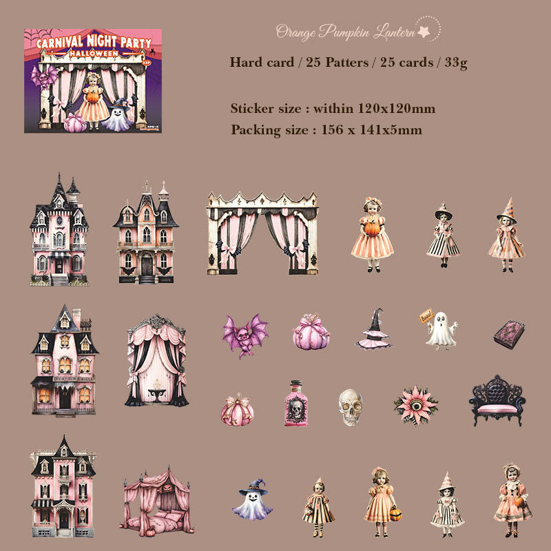 Gift To Love | Halloween Handbook Deco Sticker | Pcs : 25 Pcs | Code : MHDKHPD003