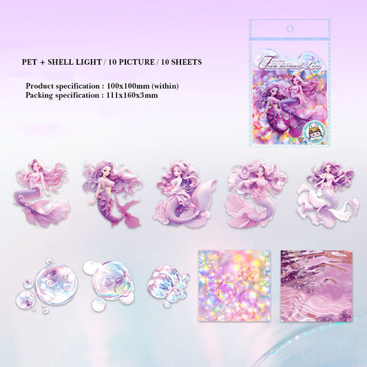Gift To Love | Mermaid Fantasy Pet Sticker | Pcs : 10 Pcs | Code : MHDPPMR005
