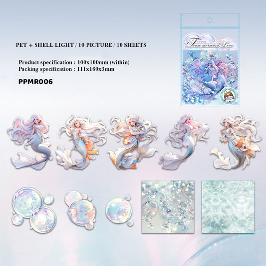 Gift To Love | Mermaid Fantasy Pet Sticker | Pcs : 10 Pcs | Code : MHDPPMR006