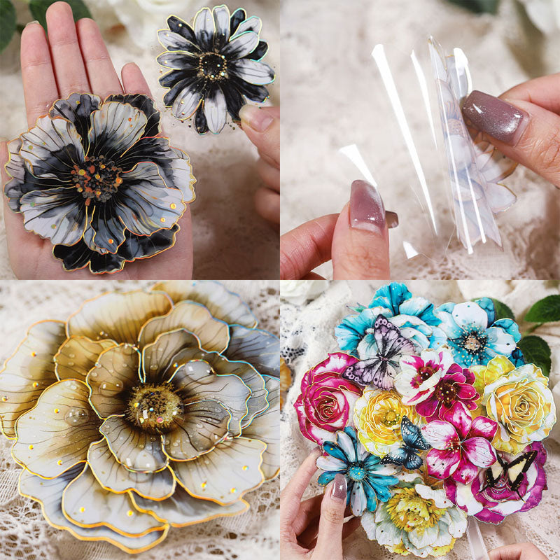 Gift To Love | Handbook Deco Flower Sticker | Pcs : 10 Pcs | Code : MHDYDHK006