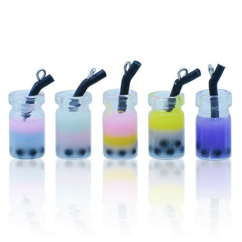 Gift To Love | Miniature Model Boba Milk Tea Bottles Set 5 Pics | Code : MMA109