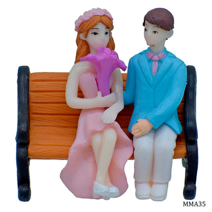 Gift To Love | Miniature Model Couple With Chair Set | Code : MMA35