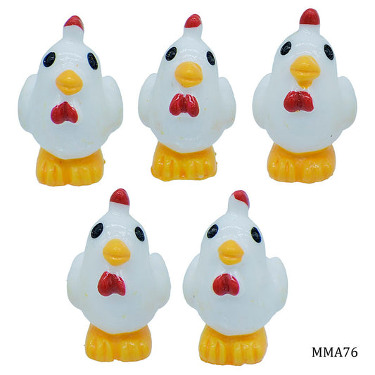 Gift To Love | Miniature Model Chicken | Pcs : 5 Pcs | Code : MMA76