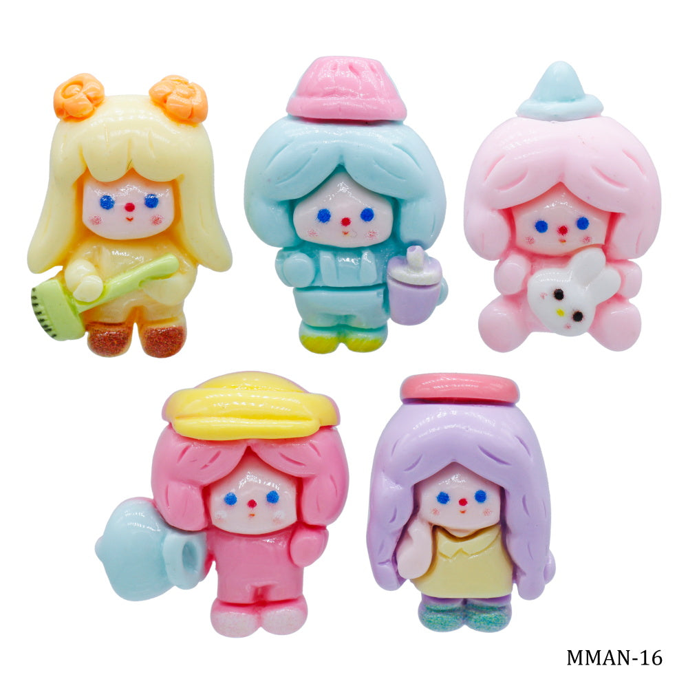 Gift To Love | Miniature Model Kids Girls | Color : Mix Colour | Pcs : 5 Pcs | Code : MMAN-16