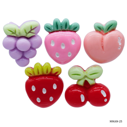 Gift To Love | Miniature Model Fruit | Color : Mix Colour | Pcs : 5 Pcs | Code : MMAN-25