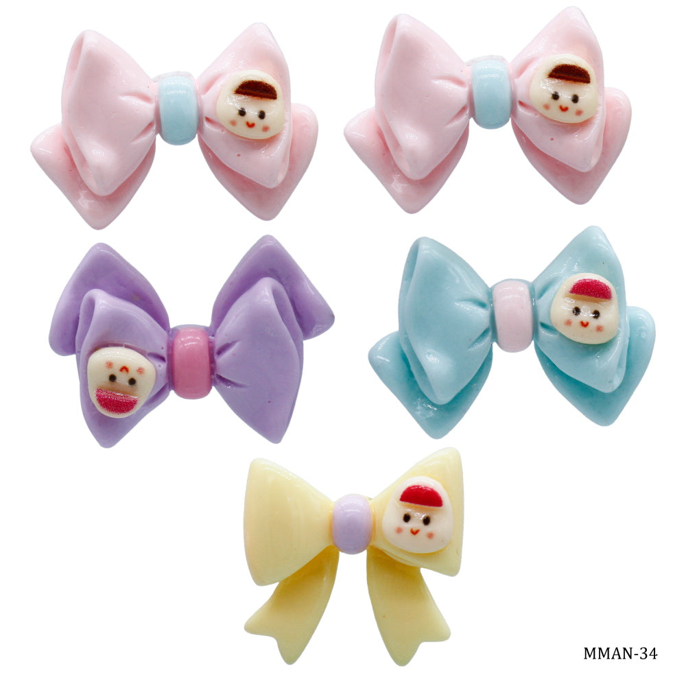 Gift To Love | Miniature Model Bow Tie Design | Color : Mix Colour | Pcs : 5 Pcs | Code : MMAN-34