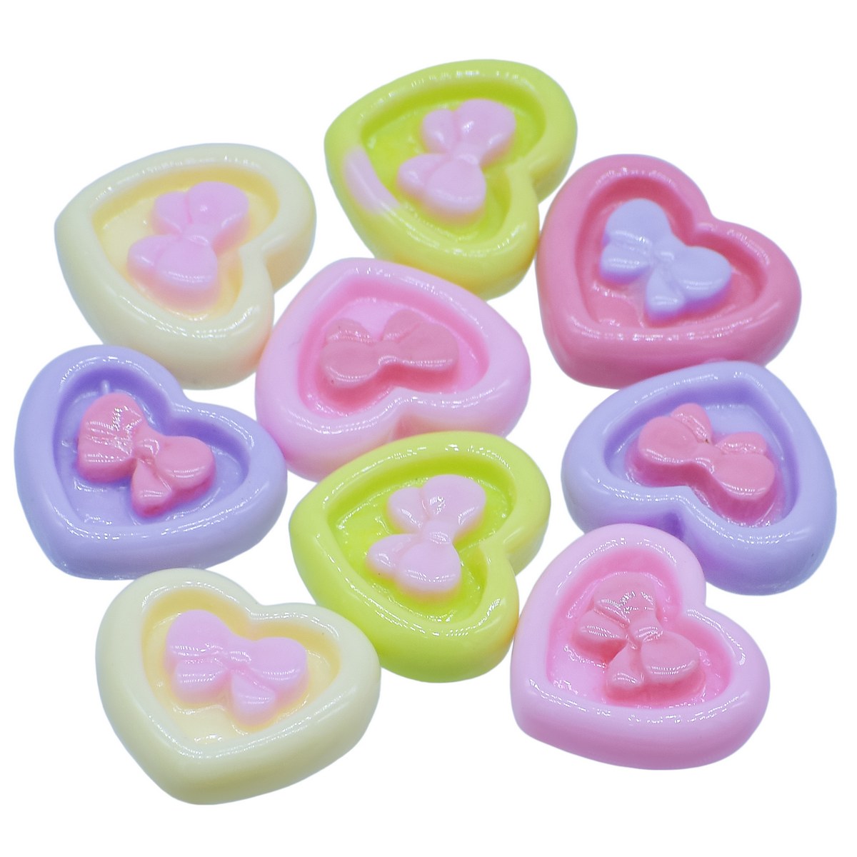 Gift To Love | Heart | Color : Mix Colour | Pcs : 10 Pcs | Code : MMAN-63