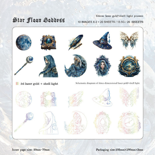 Gift To Love | Dark Whicher Series Deco Sticker | Pcs : 20 Pcs | Code : MMK06H244
