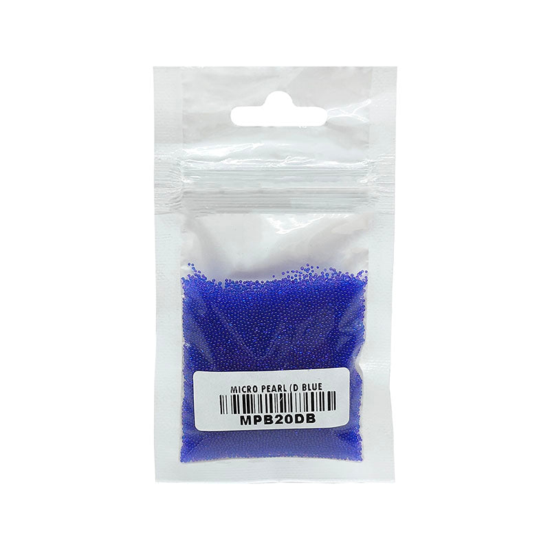 Gift To Love | Micro Pearl Beads | Color : Dark Blue | Pcs : 20 Gm Pkt | Code : MPB20DB