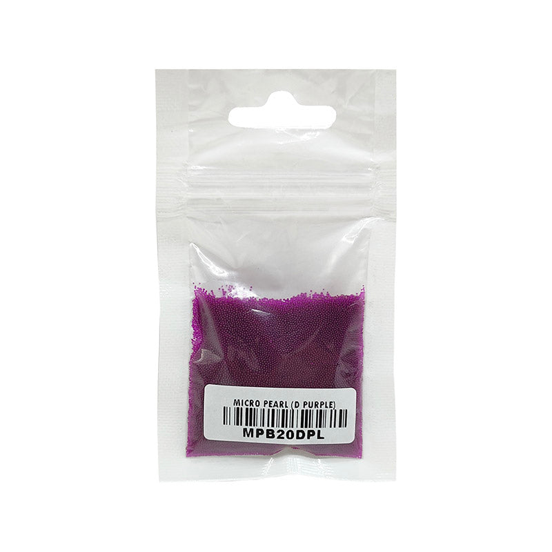 Gift To Love | Micro Pearl Beads | Color : Dark Purple | Pcs : 20 Gm Pkt | Code : MPB20DPL