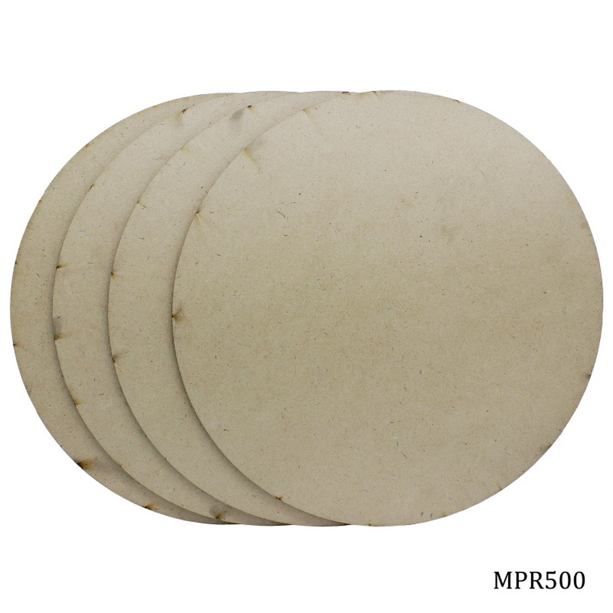 Gift To Love | Mdf Plate Round | Size : 5 X 5 4 Mm | Pcs : 4 Pcs | Code : MPR500