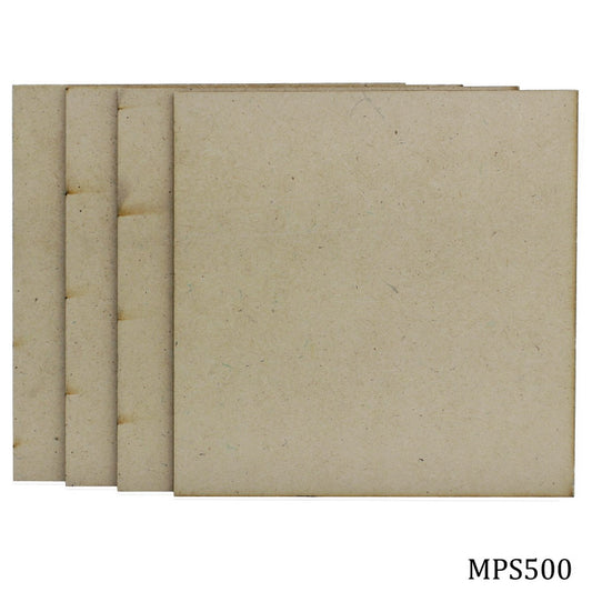 Gift To Love | Mdf Plate Square | Size : 5 X 5 4 Mm | Pcs : 4 Pcs | Code : MPS500