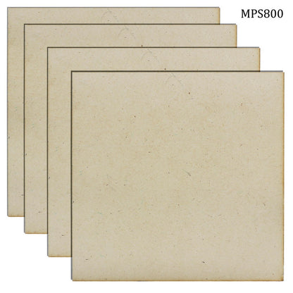 Gift To Love | Mdf Plate Square | Size : 8 X 8 4 Mm | Pcs : 4 Pcs | Code : MPS800