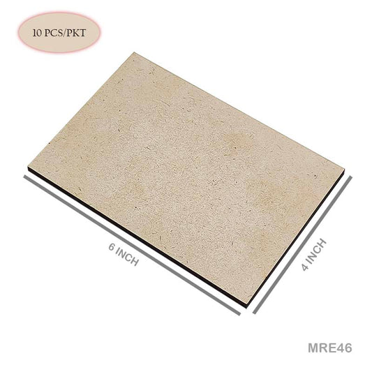 Gift To Love | Mdf Rectangle | Size : 4 X 6 | Pcs : 10 Pcs | Code : MRE46