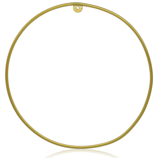 Gift To Love | Metal Ring Round | Color : Gold | Size : 10 Inch | Code : MRGR10INC