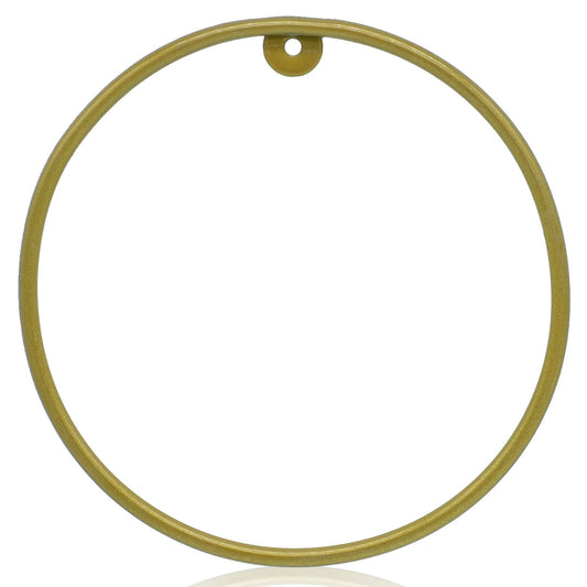 Gift To Love | Metal Ring Round | Color : Gold | Size : 6 Inch | Code : MRGR6INC