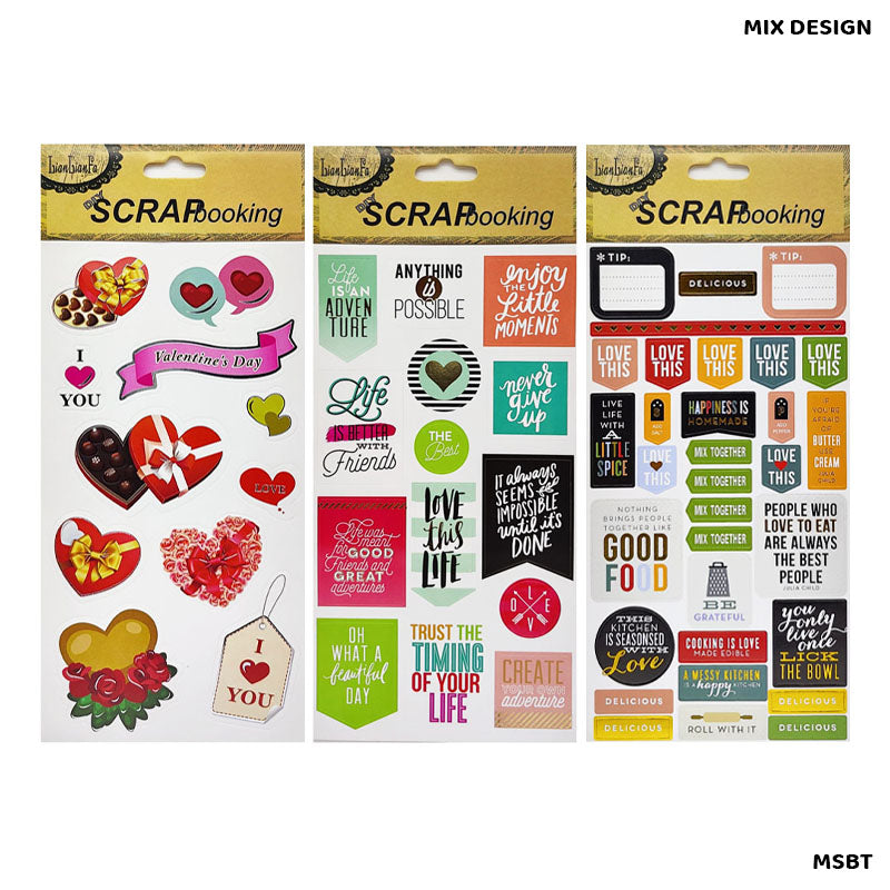 Gift To Love | Scrap Book Sticker | Color : Mix | Code : MSBT