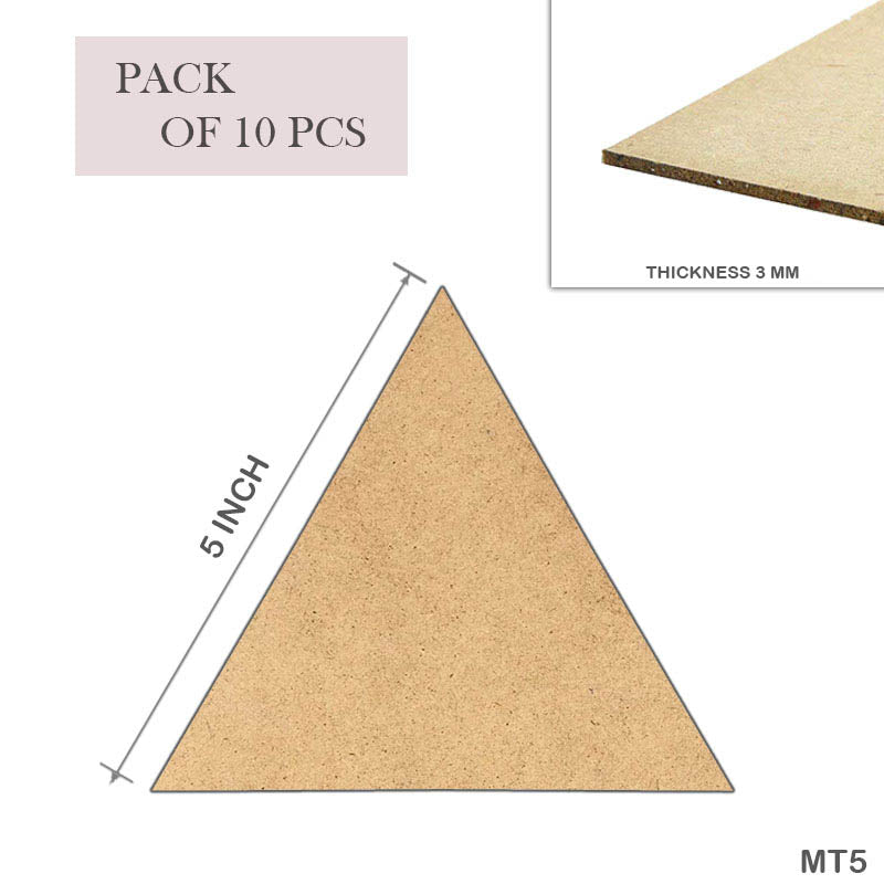 Gift To Love | Mdf Triangle | Size : 5 Inch | Pcs : 10 Pcs | Code : MT5