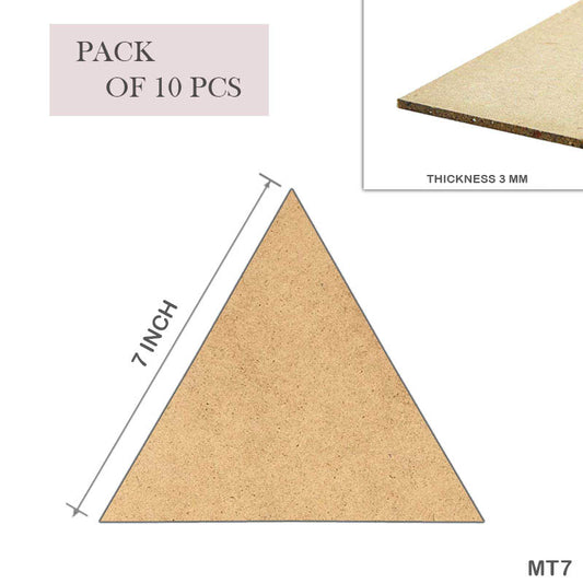 Gift To Love | Mdf Triangle | Size : 7 Inch | Pcs : 10 Pcs | Code : MT7