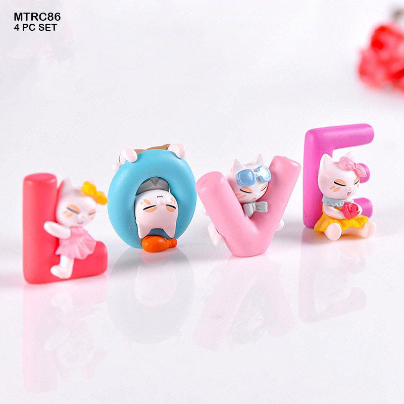 Gift To Love | Miniature Model | Pcs : Set Of 4 Pcs | Code : MTRC086A