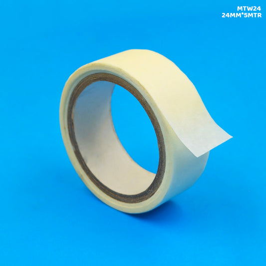 Gift To Love | Masking Tape | Color : White | Size : 24 Mm X 5 Mtr | Code : MTW24