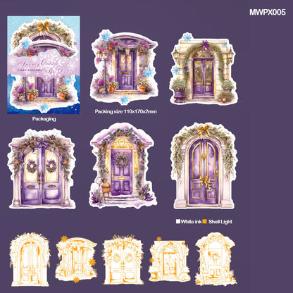 Gift To Love | Snowy Outside The Door Paper Sticker | Pcs : 5 Pc | Code : MWPX005