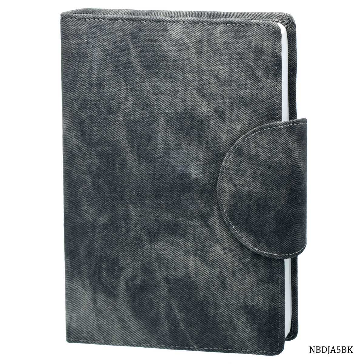 Gift To Love | Notebook Diary Jeans Cloth | Color : Black | Size : A5 | Code : NBDJA5BK