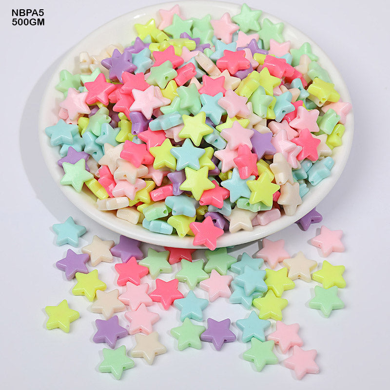 Gift To Love | Craft Beads Plastic | Pcs : 500Gm | Code : NBPA5