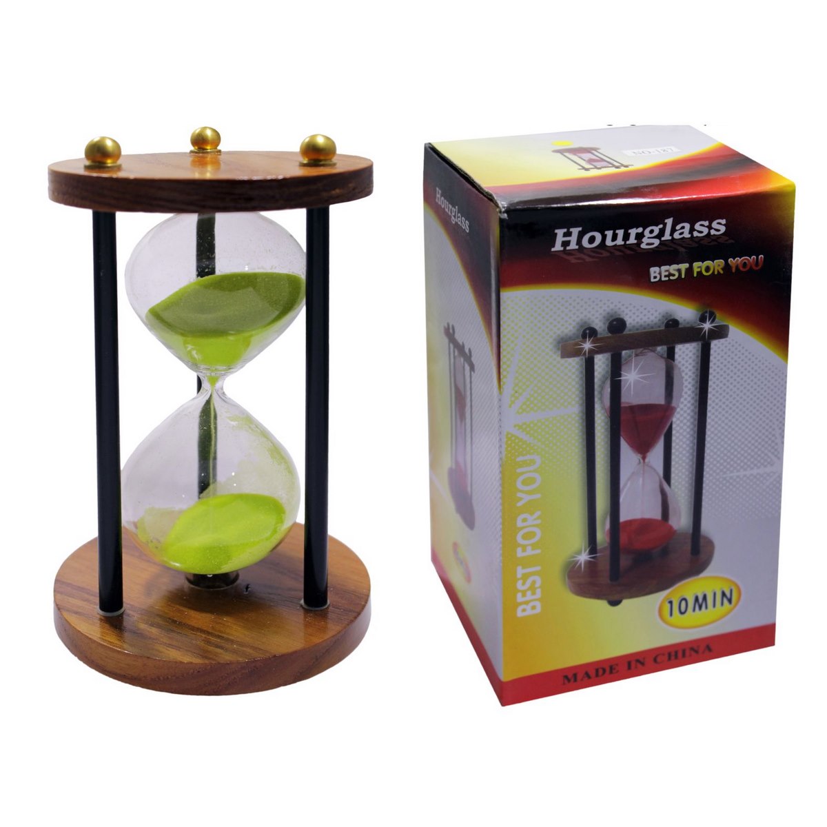 Gift To Love | Sand Timer Wooden | Size : 10 Min | Code : NO-187