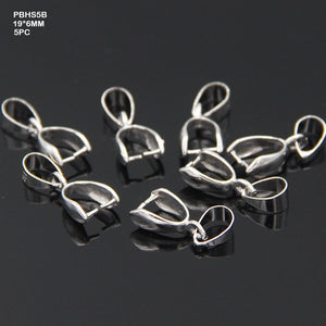 Gift To Love | Pendant Buckle Head Big | Color : Silver | Size : 19 Mm X 6 Mm | Pcs : 5 Pcs | Code : PBHS5B