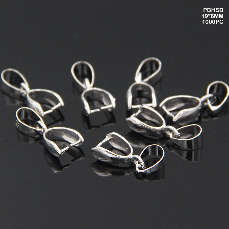 Gift To Love | Pendant Buckle Head | Color : Silver | Size : 19 Mm X 6 Mm | Pcs : 1000 Pcs | Code : PBHSB
