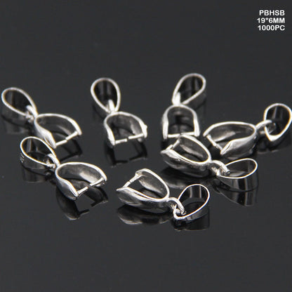 Gift To Love | Pendant Buckle Head | Color : Silver | Size : 19 Mm X 6 Mm | Pcs : 1000 Pcs | Code : PBHSB