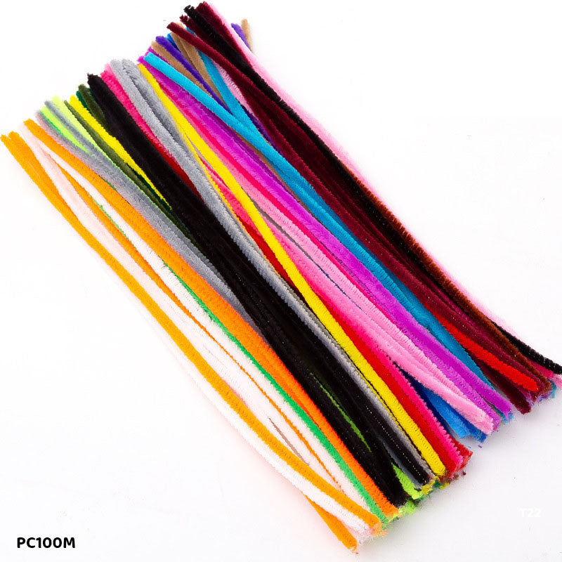 Gift To Love | Craft Pipe Cleaner | Color : Multi-Colour | Size : 7 Mm X 30 Cm | Pcs : 100 Pcs | Code : PC100M