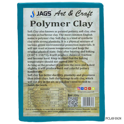 Gift To Love | Polymer Clay | Color : Deep Green | Size : 250 Gm | Code : PCLAY-DGN