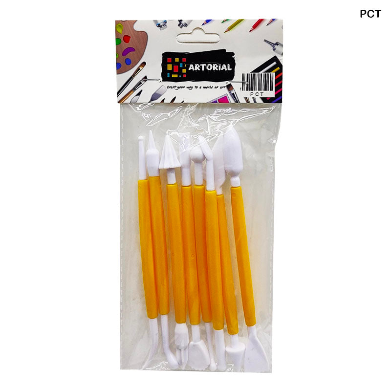 Gift To Love | Plastic Clay Tool | Pcs : 8 Pcs | Code : PCT