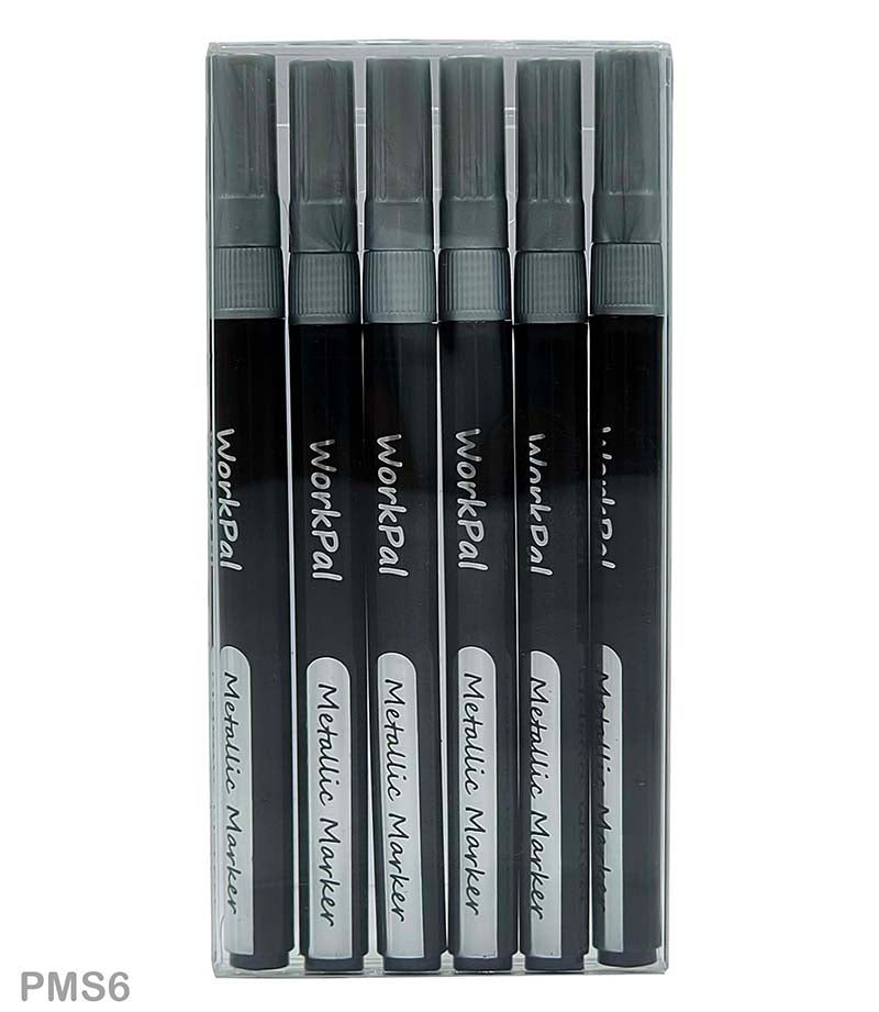 Gift To Love | Paint Marker | Color : Silver | Pcs : 6 Pcs | Code : PMS6