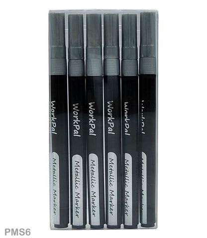 Gift To Love | Paint Marker | Color : Silver | Pcs : 6 Pcs | Code : PMS6