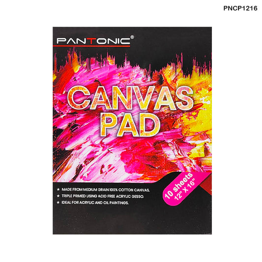 Gift To Love | Canvas Pad | Size : 12 X 16 Inch | Pcs : 10 Sheets | Code : PNCP1216
