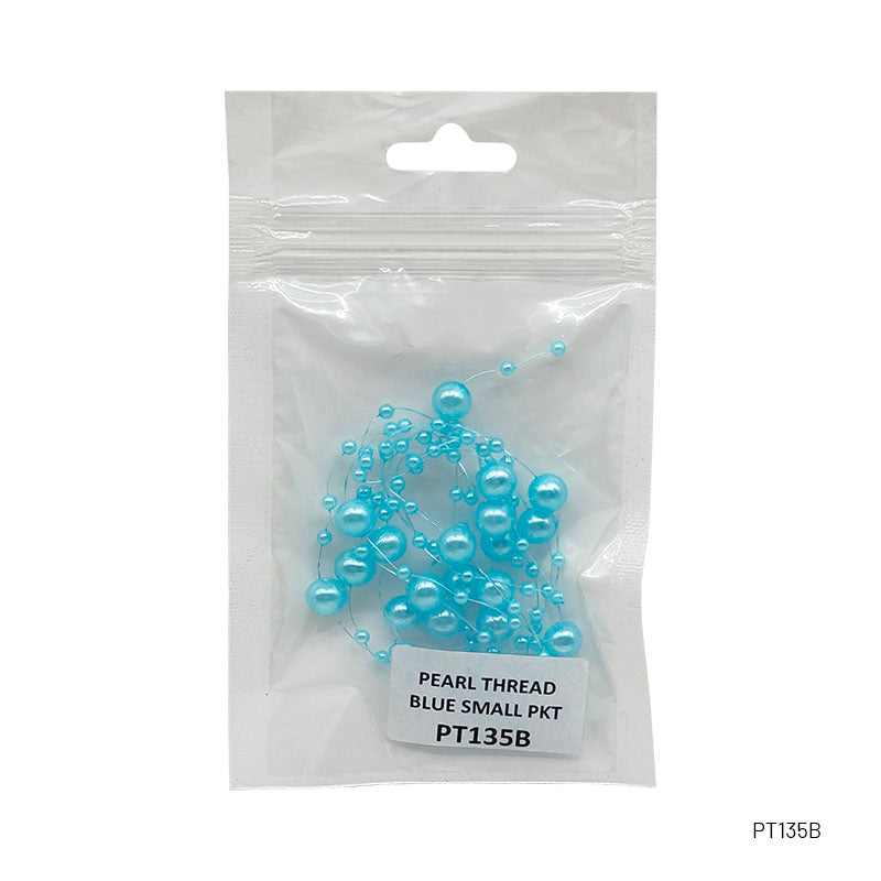 Gift To Love | Pearl Thread Small | Color : Blue | Size : 1.35 Mtr | Code : PT135B