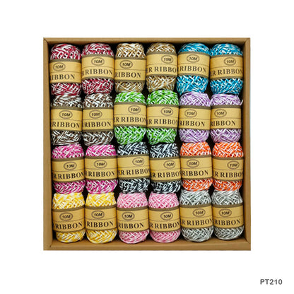 Gift To Love | Paper Thread 2 Tone | Size : 10 Mtr | Pcs : 24 Pcs Box | Code : PT210
