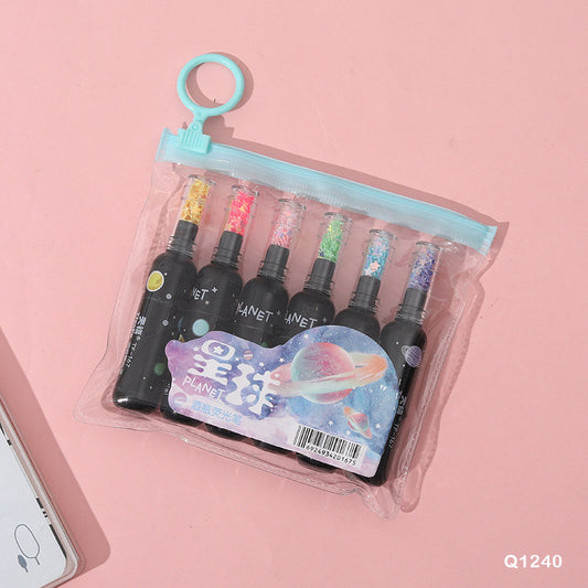 Gift To Love | Highlighter Planet Wine Bottle | Pcs : 6 Pcs | Code : Q1240