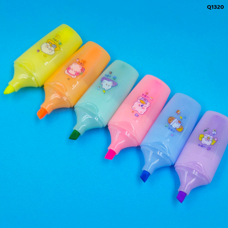 Gift To Love | Cute Highlighter | Pcs : 6 Pcs | Code : Q1320