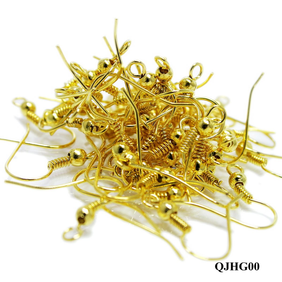 Gift To Love | Jewellery Ear Wire | Color : Golden | Pcs : 15 Gm | Code : QJHG00