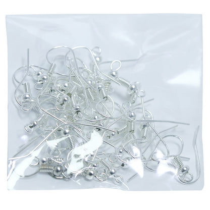 Gift To Love | Jewellery Ear Wire | Color : Silver | Pcs : 70 Pcs | Code : QJHS00