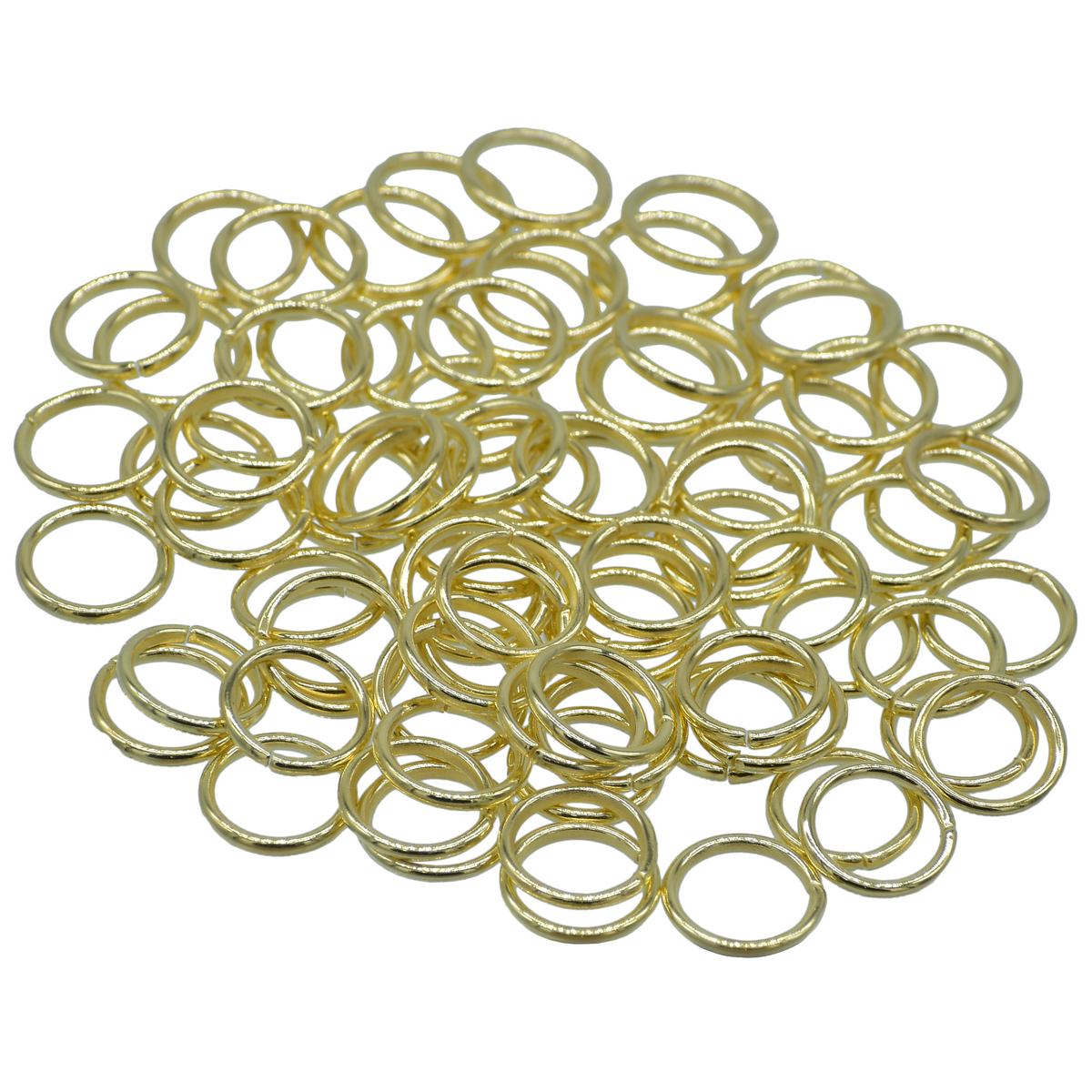 Gift To Love | Jewellery Jump Ring Gold | Size : 1.2 X 10 Mm Big | Code : QJRGG01