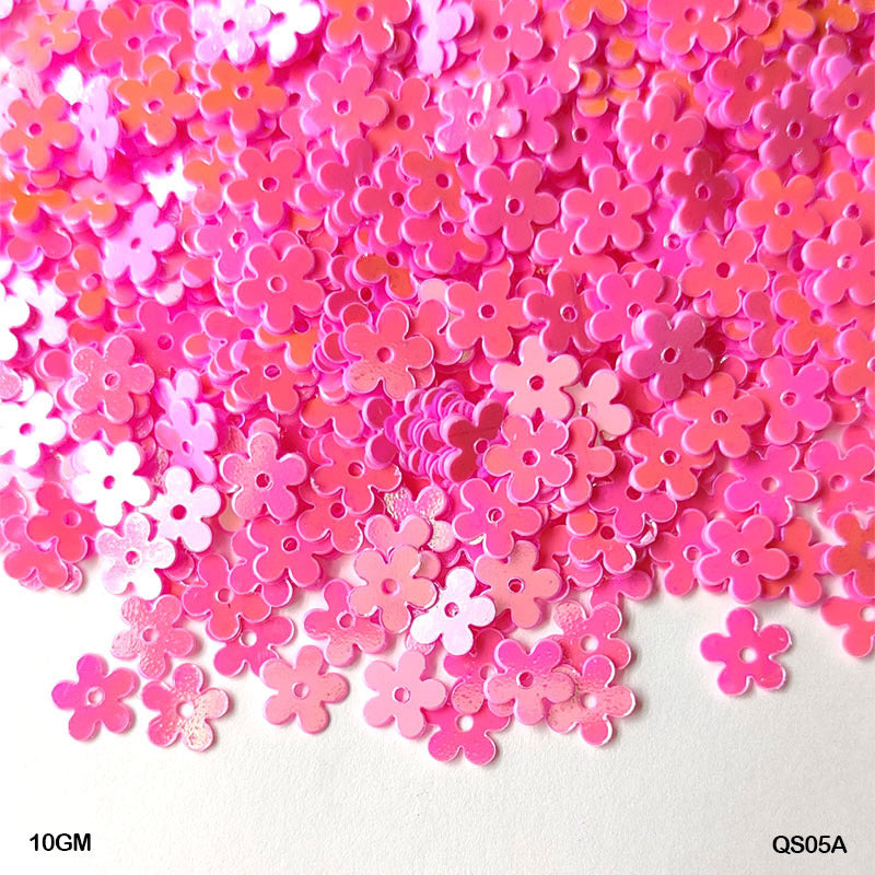Gift To Love | Flower Sequins | Size : 7 Mm | Pcs : 10 Gm | Code : QS05A