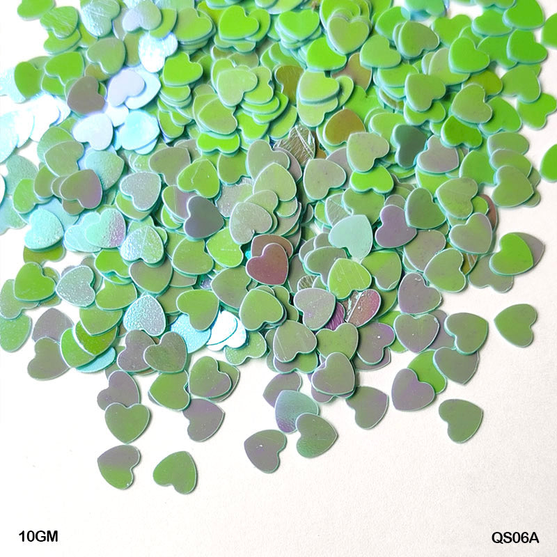 Gift To Love | Heart Sequins | Size : 5 Mm | Pcs : 10 Gm | Code : QS06A