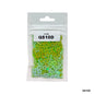 Gift To Love | Star Flower Sequins | Color : Green | Size : 7 Mm | Pcs : 10 Gm | Code : QS10D